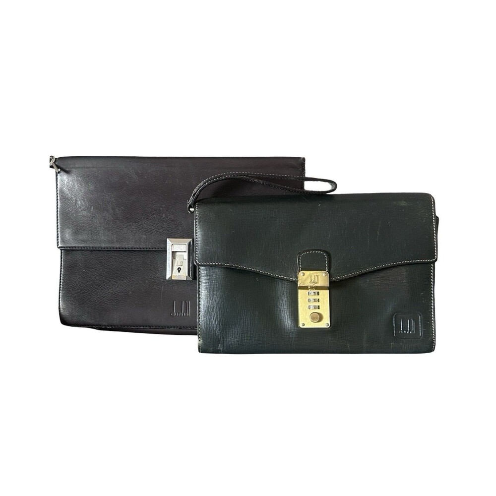 Dunhill Clutch Set Dark Green and brown Used lot.